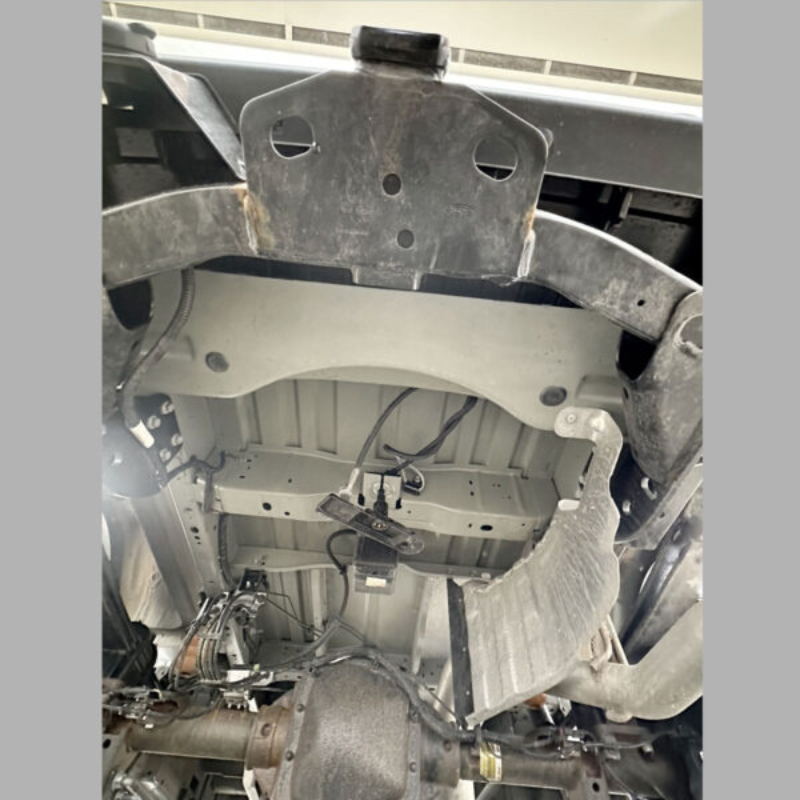 24 GALLON TRANSIT VAN SPARE TIRE TANK - Showing Where It Goes Under The Van