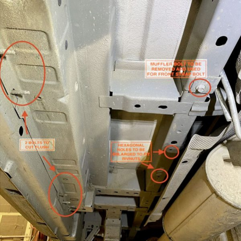 16 GALLON TRANSIT VAN UNDERCARRIAGE WATER TANK - Installed With Notes