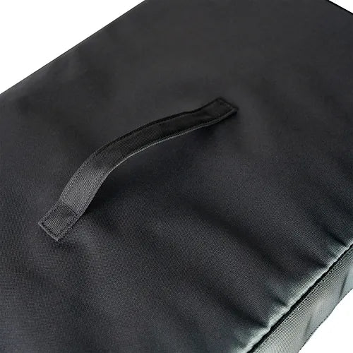 Soft sided upper storage cabinet for vans - Handle