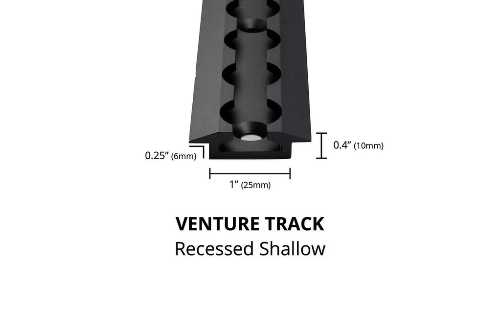 RECESSED SHALLOW VENTURE L-TRACK - 2 PACK