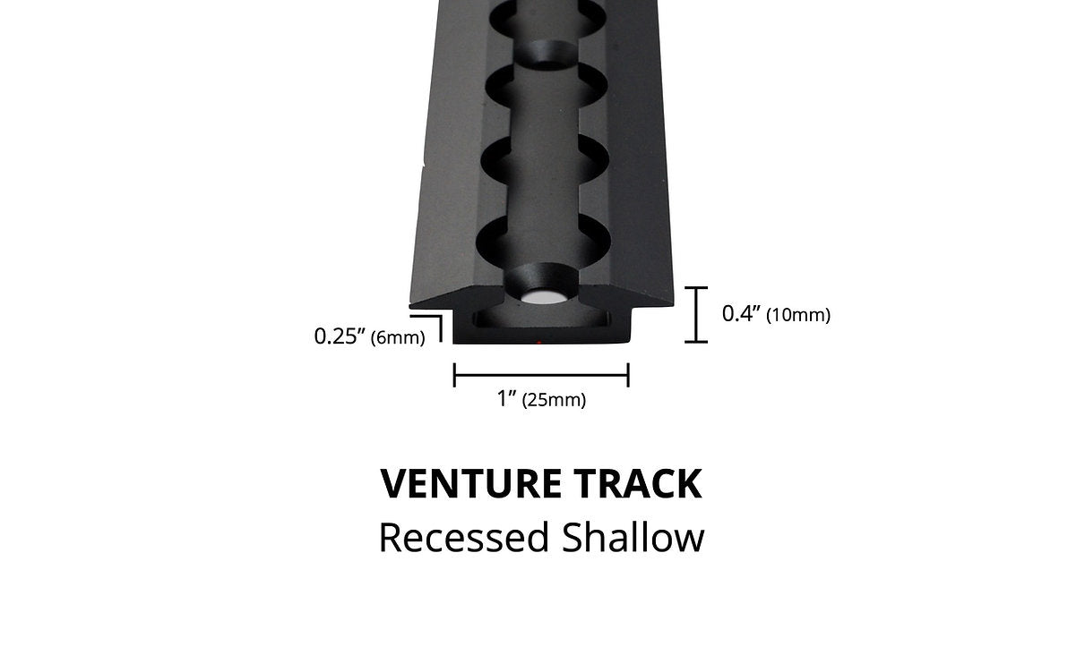 RECESSED SHALLOW VENTURE L-TRACK - 2 PACK