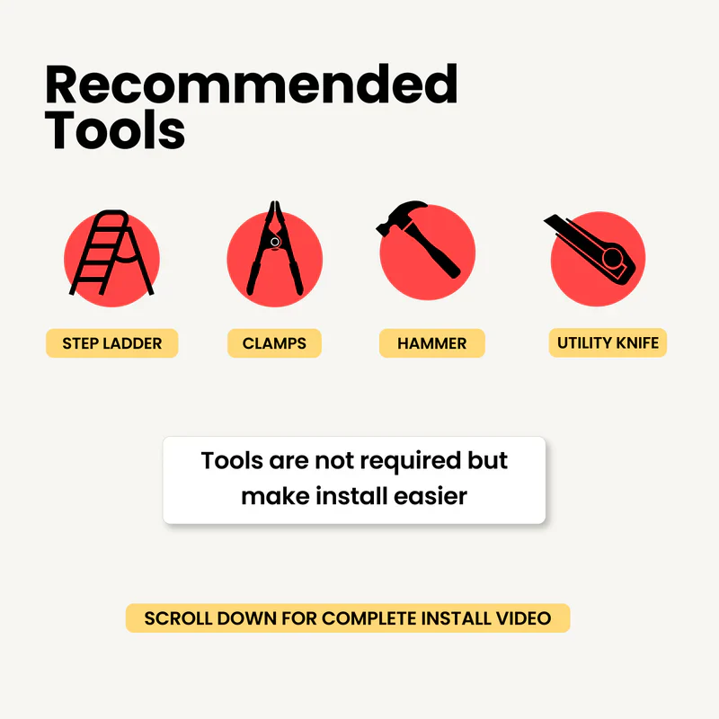 Transit CampGuard Pro Bug Screen - Recommended Tools