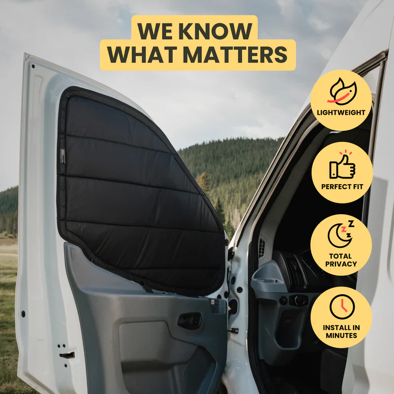 Transit Full 8-Piece Window Cover Set - Key Features